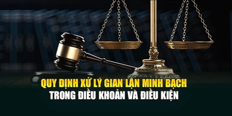 Quy định xử lý gian lận minh bạch trong điều khoản và điều kiện